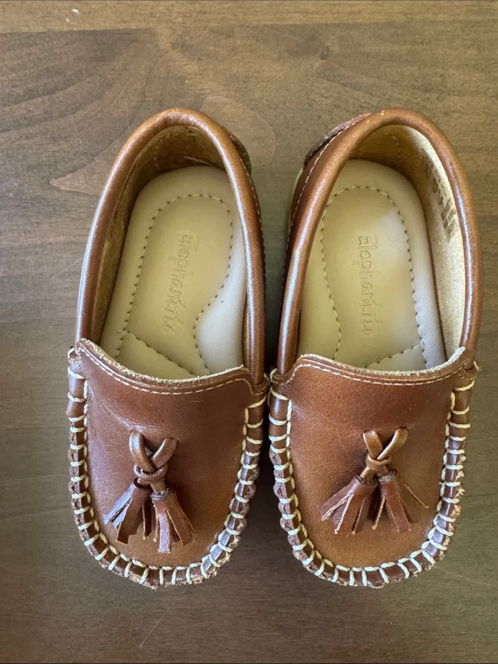 Elephantito Brown Tassel Monaco Toddler Loafer Shoes. Size 6. NWOT.